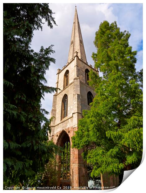 Glover's Needle, Worcester, England Print by Louise Heusinkveld