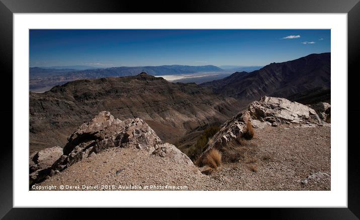 Aguereberry Point, Death Valley Framed Mounted Print by Derek Daniel