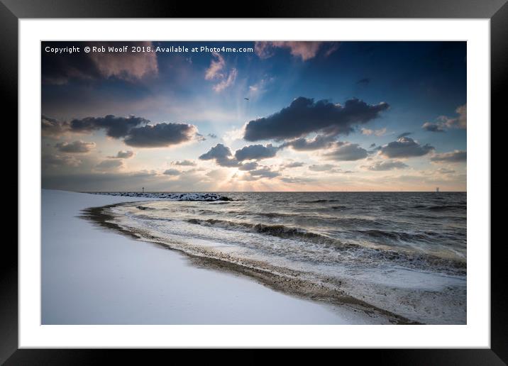 Holland on Sea Framed Mounted Print by Rob Woolf