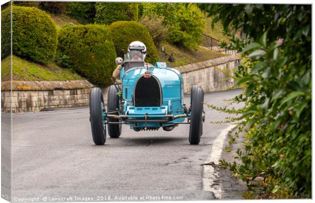 Bugatti Type35B at Circuit des Remparts Canvas Print by Lenscraft Images