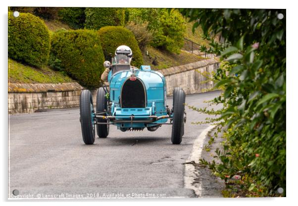 Bugatti Type35B at Circuit des Remparts Acrylic by Lenscraft Images