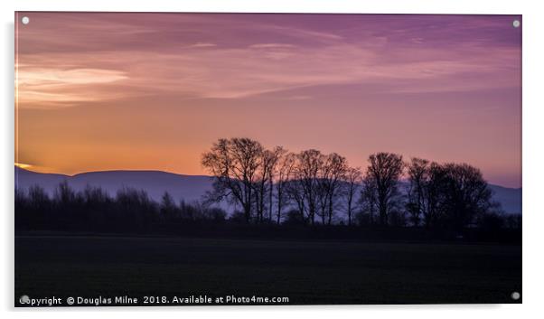 Sunrise near Dalmeny, Scotland Acrylic by Douglas Milne