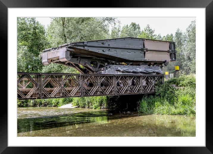 Sappers Titan carrying No10 Bridge Framed Mounted Print by Oxon Images