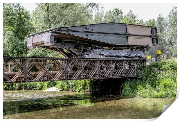 Sappers Titan carrying No10 Bridge Print by Oxon Images