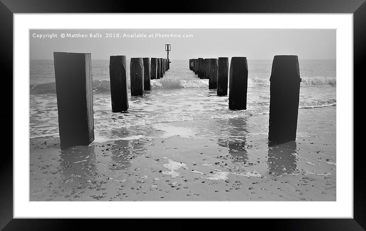    The Tide Waits for No One         Framed Mounted Print by Matthew Balls