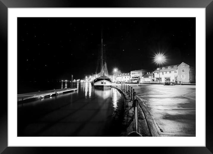 Night time at Wells-next-the-Sea  Framed Mounted Print by Gary Pearson