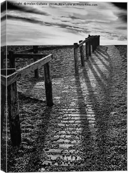 On Chesil Beach                                    Canvas Print by Helen Cullens