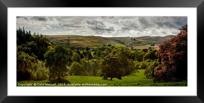 Northumbria Panorama Framed Mounted Print by Colin Metcalf