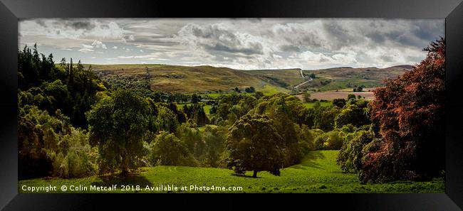 Northumbria Panorama Framed Print by Colin Metcalf