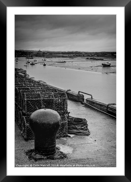 Amble Harbour Framed Mounted Print by Colin Metcalf