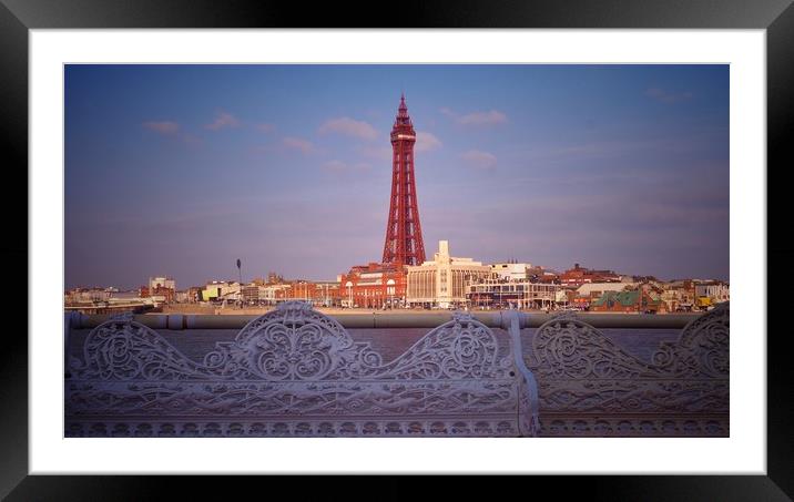 Blackpool.                                         Framed Mounted Print by Victor Burnside