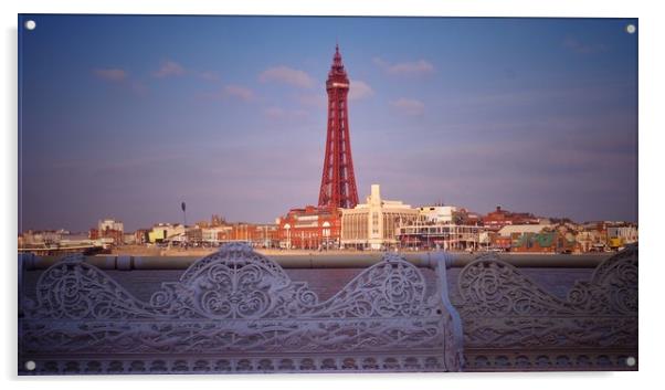 Blackpool.                                         Acrylic by Victor Burnside