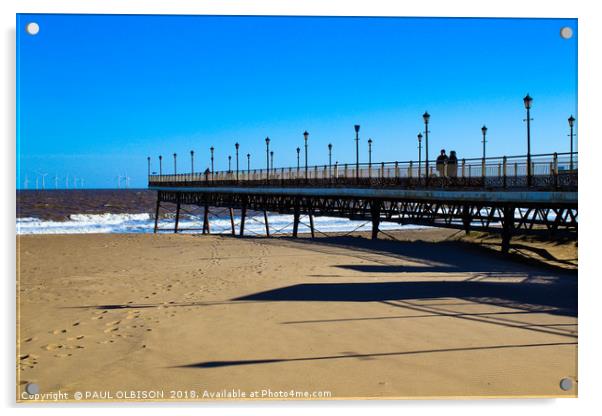 Skegness pier Acrylic by PAUL OLBISON