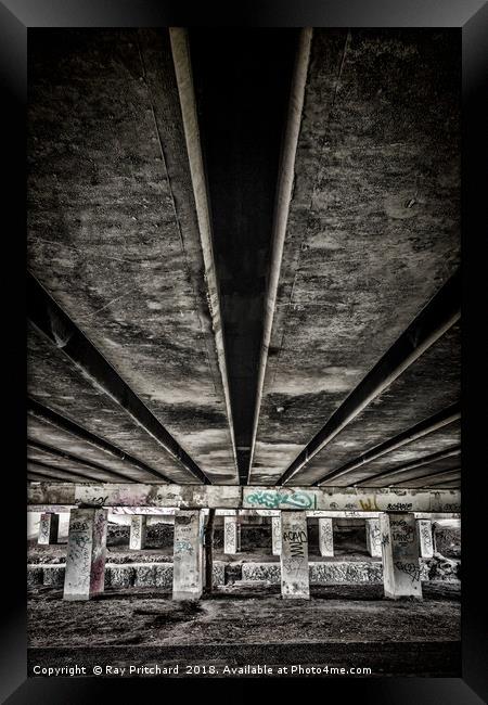 Under the Bridge Framed Print by Ray Pritchard
