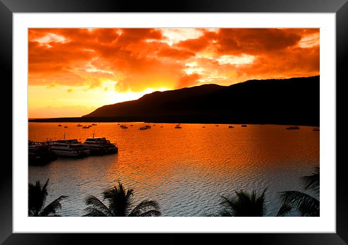 Sunrise Cairns Australia Framed Mounted Print by peter tachauer