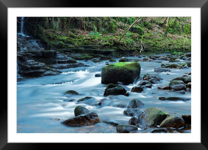 SMOOTH WATER Framed Mounted Print by andrew saxton