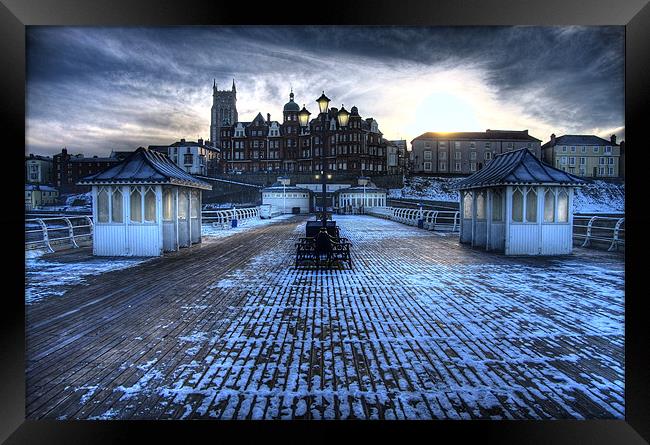 CROMER PIER WINTER 2010 Framed Print by Gypsyofthesky Photography