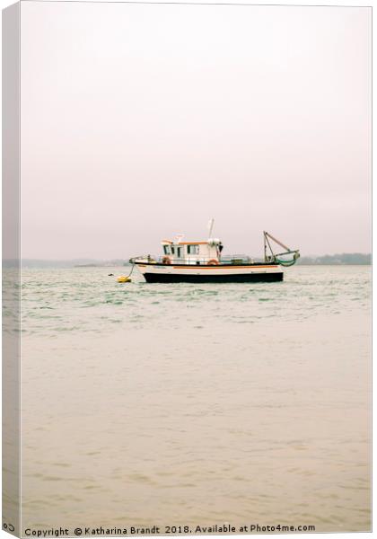 Fishing trawler in the Solent Canvas Print by KB Photo