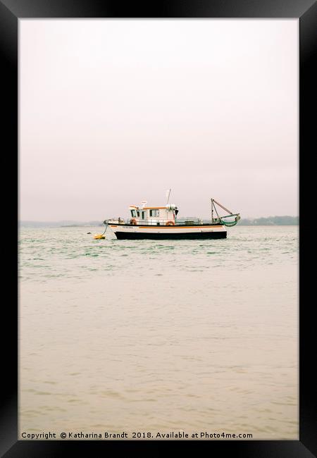 Fishing trawler in the Solent Framed Print by KB Photo