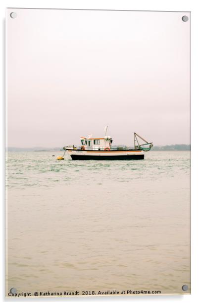 Fishing trawler in the Solent Acrylic by KB Photo