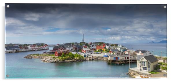 Henningsvær on the Lofoten Acrylic by Hamperium Photography