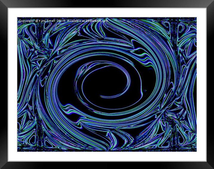 Into the darkness Framed Mounted Print by Kate Small