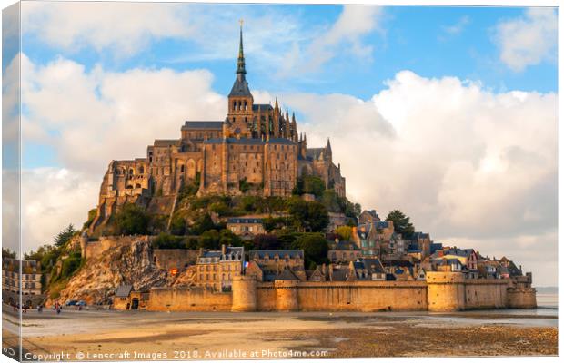 Mont Saint Michel, Normandy, France Canvas Print by Lenscraft Images