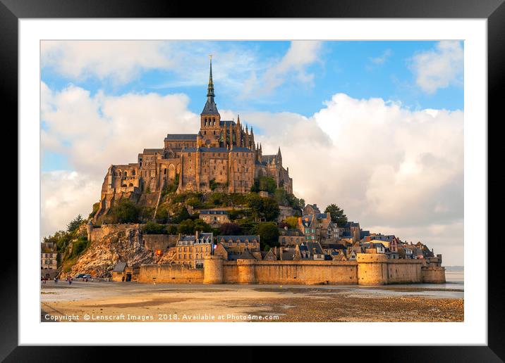 Mont Saint Michel, Normandy, France Framed Mounted Print by Lenscraft Images