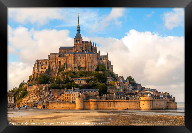 Mont Saint Michel, Normandy, France Framed Print by Lenscraft Images