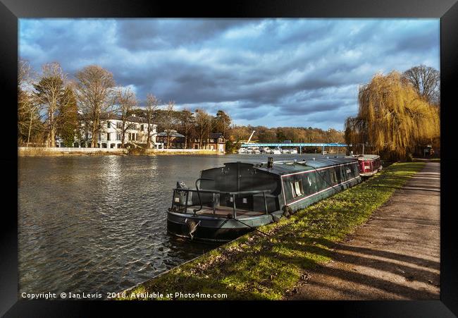 The Thames Path At Cookham Framed Print by Ian Lewis