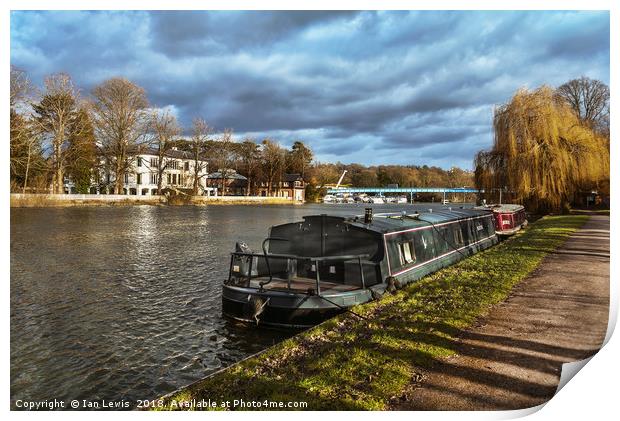The Thames Path At Cookham Print by Ian Lewis
