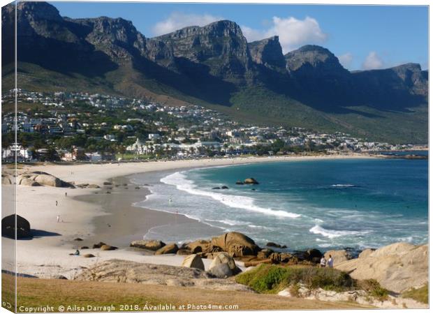Camps Bay, Cape Town, South Africa Canvas Print by Ailsa Darragh
