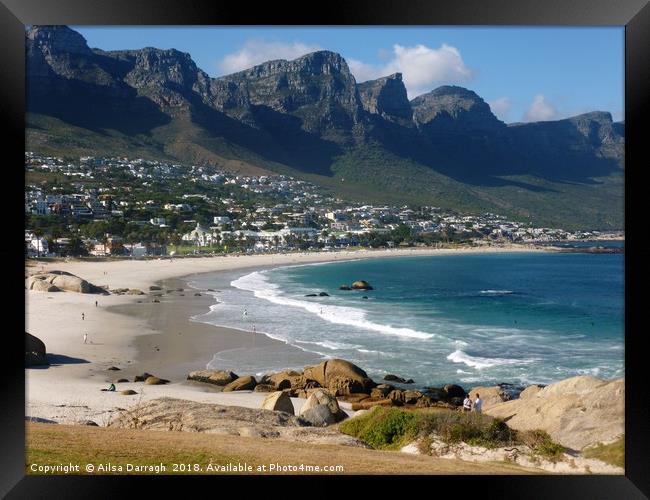 Camps Bay, Cape Town, South Africa Framed Print by Ailsa Darragh