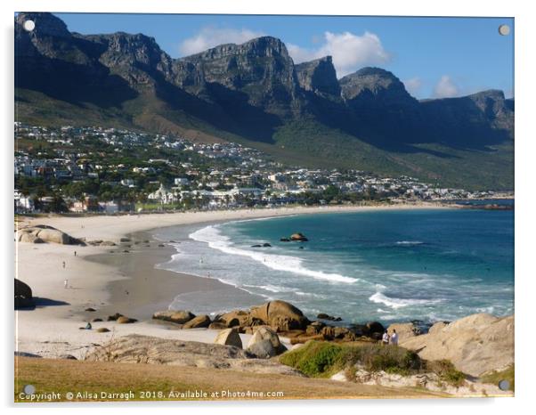 Camps Bay, Cape Town, South Africa Acrylic by Ailsa Darragh