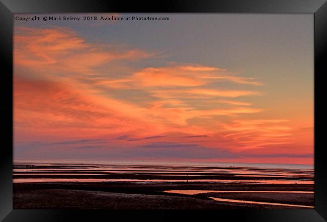 Sunset over the Cape Cod Bay Framed Print by Mark Seleny