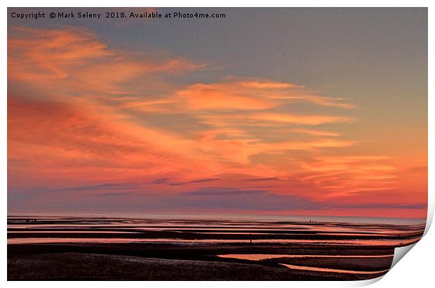 Sunset over the Cape Cod Bay Print by Mark Seleny