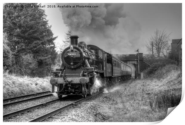 Branch line nostalgia with locomotive 46521. Print by David Birchall