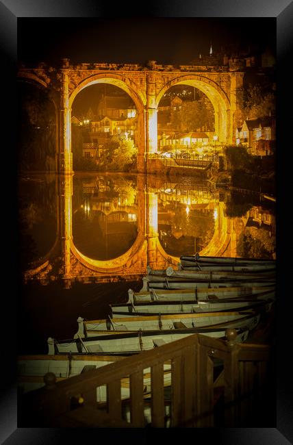 Knaresborough Viaduct  Framed Print by mike morley