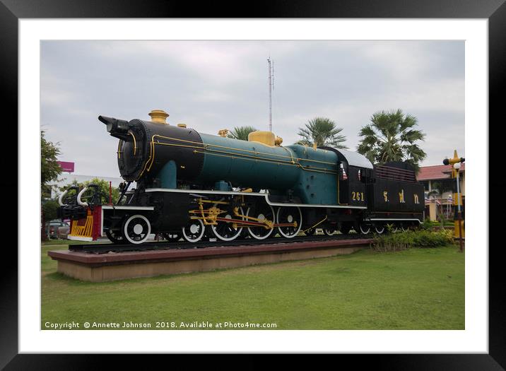 Hanomag Pacific Steam Locomotive #1 Framed Mounted Print by Annette Johnson