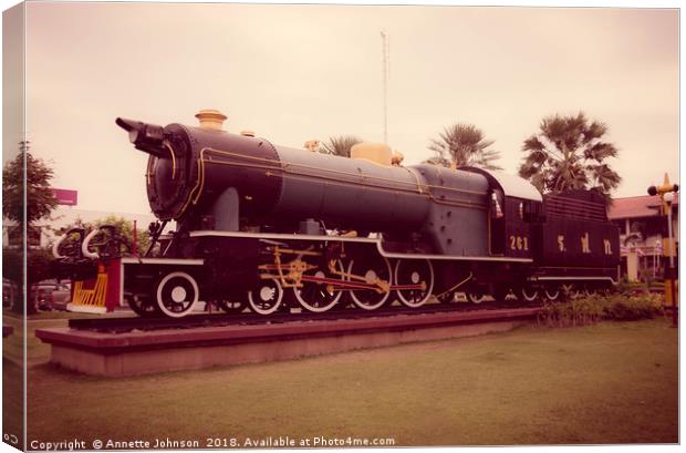 Hanomag Pacific Steam Locomotive #2 Canvas Print by Annette Johnson