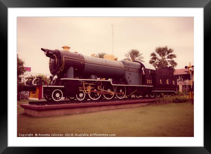 Hanomag Pacific Steam Locomotive #2 Framed Mounted Print by Annette Johnson