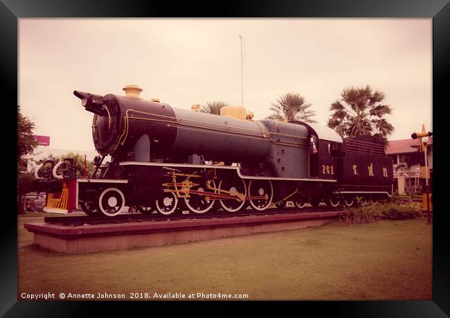 Hanomag Pacific Steam Locomotive #2 Framed Print by Annette Johnson