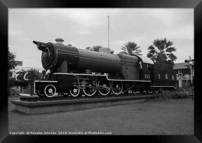 Hanomag Pacific Steam Locomotive #3 Framed Print by Annette Johnson