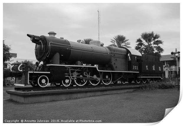Hanomag Pacific Steam Locomotive #3 Print by Annette Johnson