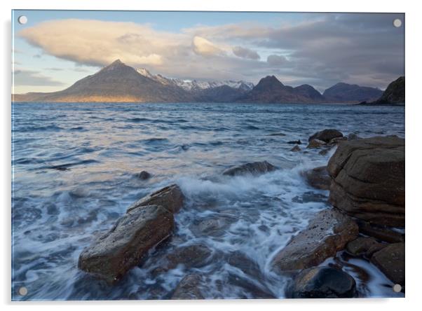 Sunrise at Elgol Acrylic by Stephen Taylor