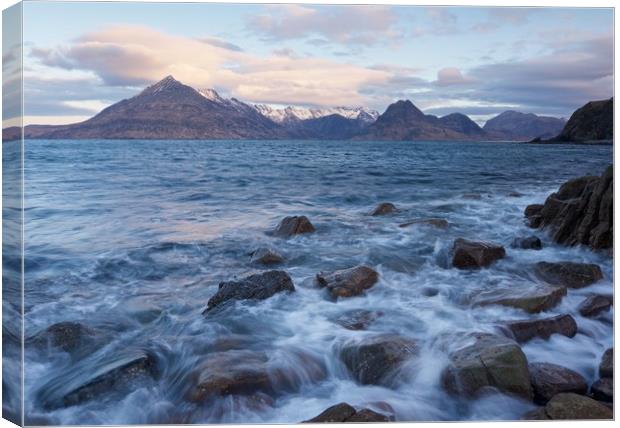 Dawn at Elgol Canvas Print by Stephen Taylor