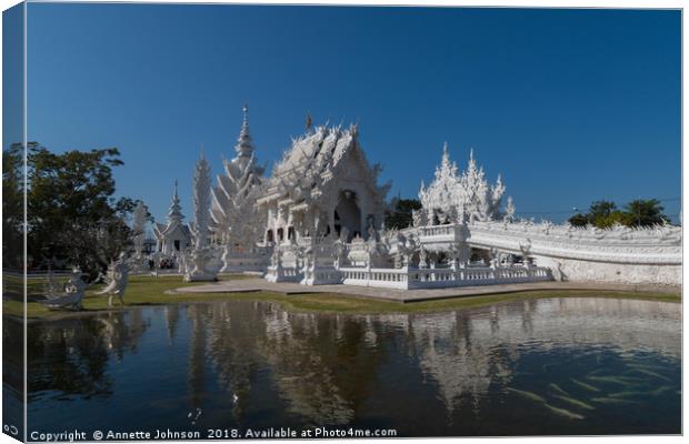 Wat Rong Khun#1 Canvas Print by Annette Johnson