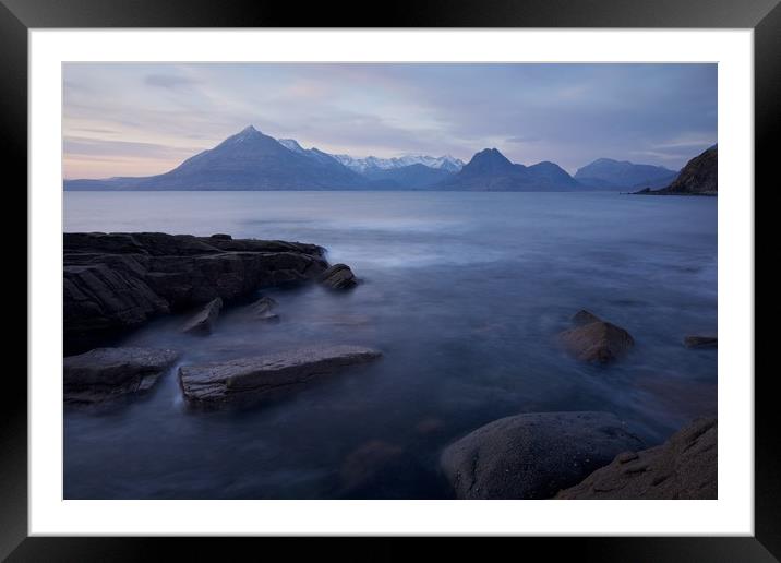 A Gentle Sunset at Elgol Framed Mounted Print by Stephen Taylor