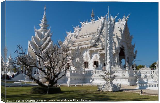 Wat Rong Khun #3 Canvas Print by Annette Johnson