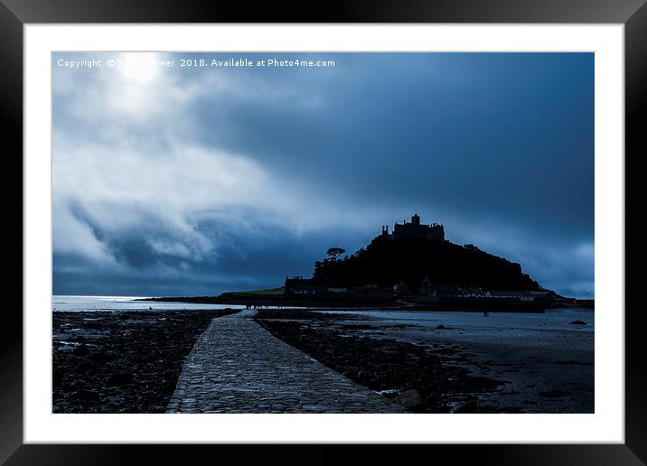 St Michaels Mount in Cornwall Framed Mounted Print by Brian Garner